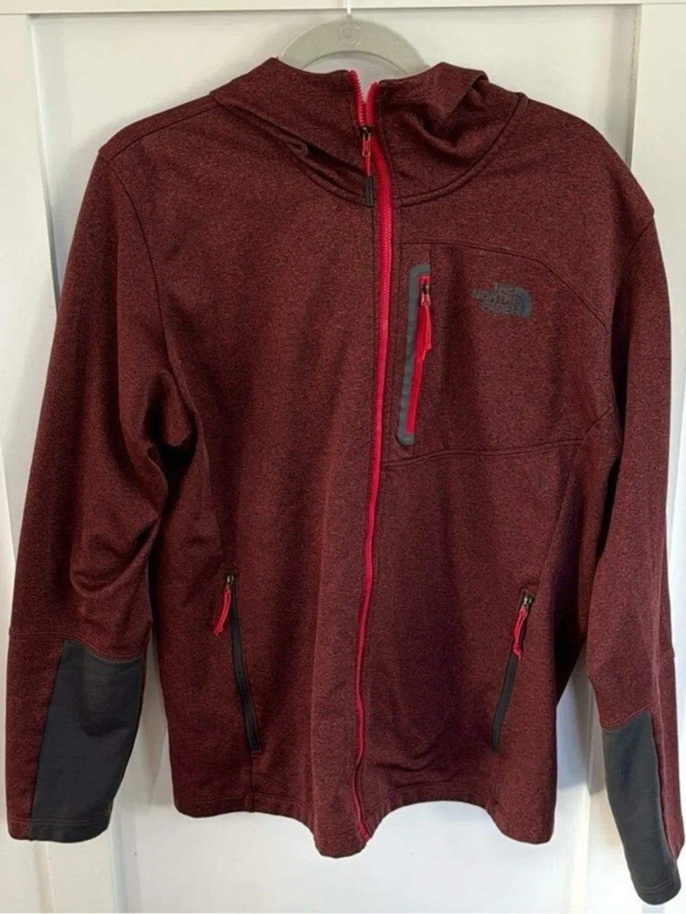 Men's Northface  T164 Canyonland Burgundy Outdoor Hiking Jacket Size Large